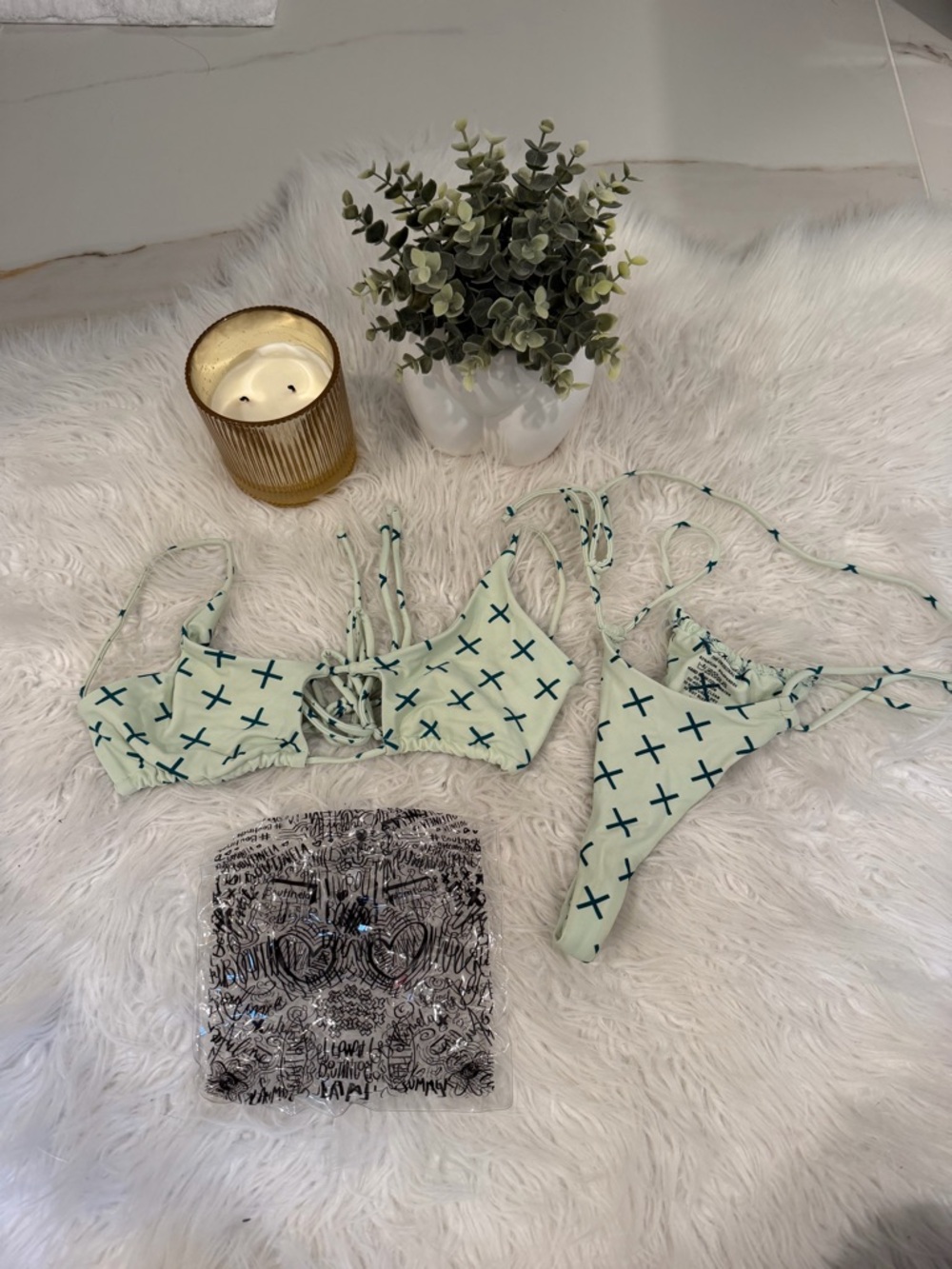 Boutine LA Mint Green Bikini Set (M/L)